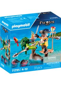 Konstruktions-Spielset Playmobil "Pirat mit Balliste (71795), Pirates", bunt, Spielbausteine, Kinder, Kunststoff, Konstruktions-Spielset