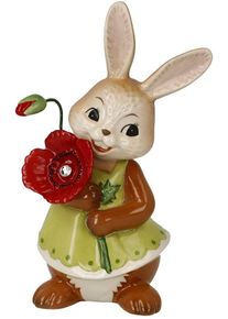 Osterhase GOEBEL "Figur Hasenm&auml;dchen - Ein kleines Dankesch&ouml;n", bunt, B:7cm H:12cm T:5,5cm, Steingut, Dekofiguren, Osterhase, Osterfigur, Dekofigur, Ostern, Osterdekoration