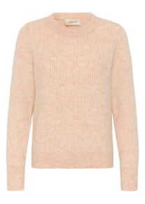 Strickpullover Cream "Damen Strickpullover CRSienna", Damen, Gr. M, pink (pink sand melange), Obermaterial: 55% Polyester PES. 19% Nylon NY. 14% Wolle mw. 10% Alpaka WP. 2% Elasthan EL., Pullover Strickpullover