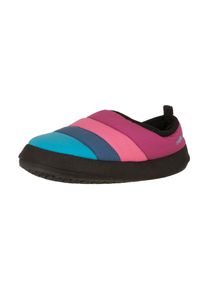 Hausschuh Trollkids "KIDS HUT MULE XT", M&auml;dchen, Gr. 29, w&auml;rmend, blau (bright berry, light magenta, madeira blau), Synthetik, Textil, Schuhe Hausschuh, warm, sto&szlig;d&auml;mpfend, Anziehschlaufe