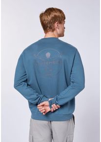 Sweatshirt Chiemsee, Herren, Gr. 3XL (64/66), blau (sargasso sea), 80% Baumwolle, 20% Polyester, unifarben, regular fit, Rundhals, Rippb&uuml;ndchen, Sweatshirts Sweatshirt, - ideal f&uuml;r Sport & Freizeit