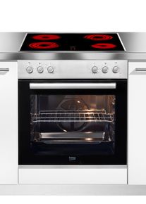 Beko Elektro-Herd-Set "BBUC12020X", Energieeffizienz: A, silber (silberfarben), Herdsets, SteamShine &ndash; Die Dampfreinigung des Backofens, Elektro-Herd-Set