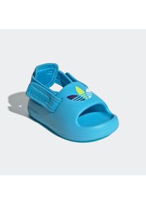 Sandale adidas originals "ADIFOM ADILETTE KIDS", M&auml;dchen, Gr. 26, gelb (sky rush, cloud wei&szlig;, solar gelb), Synthetik, Textil, Schuhe Sandale, f&uuml;r Kinder