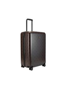 JOOP! Hartschalen-Trolley JOOP "decoro volare trolleycase vz 4w", Damen, Gr. B/H/T: 46cm x 67cm x 26,5cm 73 l, braun, Polycarbonat, Basic, Koffer Hartschalen-Trolley, Hartschalen-Koffer mit 4 Rollen