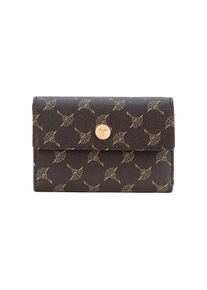 JOOP! Geldb&ouml;rse JOOP "cortina 1.0 cosma purse mh10f", Damen, braun (seal braun), Lederimitat, bedruckt, Kleinlederwaren Geldb&ouml;rse, Geldbeutel, Money Poket, Portemonnaie, Kartentasche mit Druckknopf