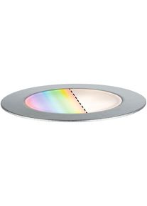 LED Gartenleuchte Paulmann "Outdoor Plug & Shine Einbauleuchte Floor RGBW IP67 ZigBee", silber (edelstahlfarben), H:3cm &Oslash;:7cm, Leuchten, LED Gartenleuchte, IP67, ZigBee RGBW