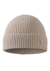 Strickm&uuml;tze Pearlwood "KNUT", Herren, beige (sand), Grobstrick, Materialmix, unifarben, M&uuml;tzen Strickm&uuml;tze, Grobstrick, kurze Passform, Temperaturregulierend