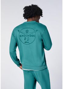Sweatshirt Chiemsee, Herren, Gr. XL (56/58), gr&uuml;n (hydro), 80% Baumwolle, 20% Polyester, unifarben, regular fit, Rundhals, Rippb&uuml;ndchen, Sweatshirts Sweatshirt, - ideal f&uuml;r Sport & Freizeit