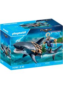 Konstruktions-Spielset Playmobil "Gefahr durch Riesenhai (71793), Pirates", bunt, Spielbausteine, Kinder, Kunststoff, Konstruktions-Spielset