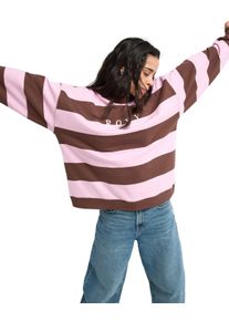 Sweatshirt Roxy "Strictly Stripes", Damen, Gr. XS, pink lavender strictly stripe, Obermaterial: 60% Baumwolle, 40% Polyester., Sweatshirts Sweatshirt