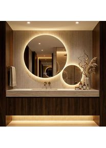 REA - Zrkadlo LED R-9045 90cm + 45cm HOM-08532