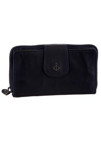 Geldb&ouml;rse Harbour 2nd "Linn", Damen, blau (navy), Leder, washed, Kleinlederwaren Geldb&ouml;rse, Unisex Geldbeute, Portemonnaie mit RFID-Technologie