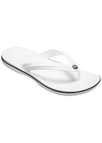 Zehentrenner Crocs "Crocband&trade; Flip", Damen, Gr. 37, wei&szlig;, Croslite&trade;, Schuhe Zehentrenner, Badeschuh, Sommerschuh, Sandale mit Fu&szlig;bett