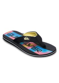 Sandale Quiksilver "Molokai Layback", Herren, Gr. 12(45), bunt (schwarz holmes), Obermaterial: 100% Baumwolltextil, Futter: 100% Polyestertextil, Laufsohle: 100% Schwammgummi., Schuhe Sandale