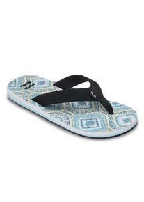 Badesandale Billabong "All Day Theme", Herren, Gr. 10 (43), blau, Obermaterial: 60% PU, 30% Polyester, 10% Baumwolle / Futter: 100% Polyester / Innensohle: 100% EVA / Zwischensohle: 100% EVA / Au&szlig;ensohle: 100% EVA., Schuhe Badesandale