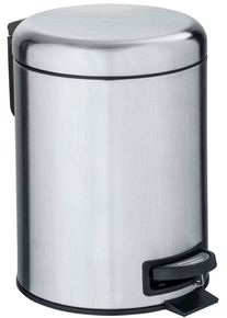 Kosmetikeimer Wenko "Leman", schwarz (satiniert, schwarz), B:17cm H:25cm T:22,5cm, Edelstahl, M&uuml;lleimer, Kosmetikeimer, 3 Liter, BxTxH: 17x25x22,5 cm