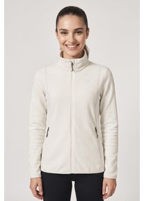 Sch&ouml;ffel Fleecejacke SCH&Ouml;FFEL "Fleece Jk Style Ash WMS", Damen, Gr. 46, wei&szlig; (nordic), Fleece, Obermaterial: 100% Polyester, hoch geschlossener Ausschnitt, eingesetzt eingefasste Kante, Jacken Fleecejacke, hochschlie&szlig;ender Kragen, hoch geschlossener Ausschnitt