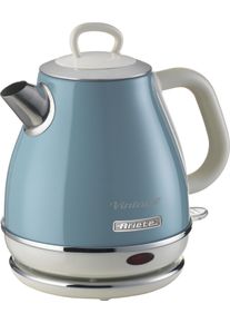 Ariete Wasserkocher "2868BL Vintage blau", blau, B:14cm H:22cm T:16,5cm, Wasserkocher, Wasserkocher