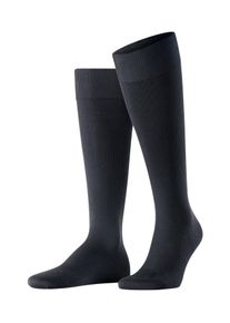 Kompressionsstr&uuml;mpfe Falke "Energizing Cotton", Herren, Gr. 41-42, schwarz (6370, schwarz navy), Materialmix, unifarben, Socken Kompressionsstr&uuml;mpfe, mit definierter Kompression, aus Baumwolle, atmungsaktiv