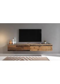 Home Affaire "LOWBOARD VERA, wahlweise mit oder ohne Beleuchtung" Modernes griffloses TV-Board, 180 cm TV-Schrank, stehend und h&auml;ngend