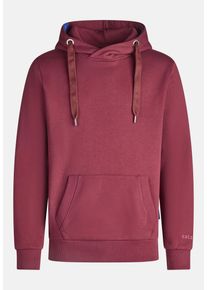 Kapuzenpullover SALZHAUT "Hoodie HEFF", Herren, Gr. XL, rot (merlot), Obermaterial: 55% Baumwolle CO. 45% Polyester PES., Pullover Kapuzenpullover