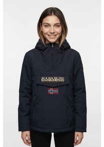 Anorak Napapijri "RAINFOREST W PKT 4 DEMITASSE WT3", Damen, Gr. S, schwarz 041, Web, Obermaterial: 100% Polyamid, unifarben, regular fit normal, Rundhals, eingesetzt gerader Abschluss, Jacken Anorak, mit markanter Silhouette, in Unifarben