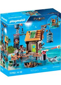 Konstruktions-Spielset Playmobil "Piratenhafen mit Seer&auml;uber-Gef&auml;ngnis (71792), Pirates", bunt, Spielbausteine, Kinder, Kunststoff, Konstruktions-Spielset, Made in Germany