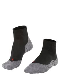 Wandersocken Falke "TK5 Wander Short", Herren, Gr. 42-43, schwarz (schwarz, mix), Materialmix, normal, Socken Wandersocken, leicht und bequem f&uuml;r Freizeitwanderungen, atmungsaktiv