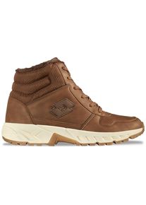 Schn&uuml;rboots Lotto, Damen, Gr. 46, braun (camel, braun), Synthetik, Schuhe Schn&uuml;rboots