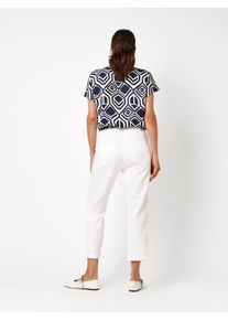 3/4-Hose Toni, Damen, Gr. 44, N-Gr, wei&szlig;, Web, Obermaterial: 77% Baumwolle, 20% Polyamid, 3% Elasthan, unifarben, 3/4-L&auml;nge, Hosen 3/4-Hose, mit Stretch
