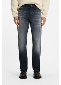 Regular-fit-Jeans BOSS Orange "OGDEN BO", Herren, Gr. 30, L&auml;nge 32, blau (dunkelblau409), Denim/Jeans, Obermaterial: 82% Baumwolle, 16% Polyester, 2% Elasthan, unifarben, regular fit lang, Jeans Regular-fit-Jeans, Soft Motion Denim, innovative Stretchqualit&auml;t, Regular Fit