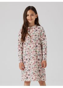 Nachthemd name it "NKFNIGHTGOWN LS NOSTALGIA FLOWER NOOS", M&auml;dchen, Gr. 146 (152), N-Gr, beige (peyote melange), Jersey, Obermaterial: 95% Baumwolle, 5% Elasthan, bedruckt, relaxed fit, Rundhals, Kleider Nachthemd, aus Baumwollmischung, Relaxed Fit, elastisches Jersey-Material