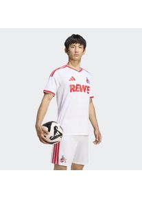 Fu&szlig;balltrikot adidas Performance "1. FC K&Ouml;LN 26/27 HEIMTRIKOT", Herren, Gr. M, wei&szlig;, Obermaterial: 100% Polyester, V-Ausschnitt, Trikots Fu&szlig;balltrikot, mit Climacool-Technologie, mit V-Ausschnitt, mit Thermodruck-Detail