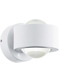 Eglo Wandleuchte "ONO 2 Wandlampe, Alu und Kunststoff, IP20, Wohnzimmerlampe, Flurlampe", wei&szlig;, 2, H: 8cm, Leuchten, Wand-/Deckenleuchte, L9 x H8 x AL13 cm, wei&szlig;, 2X2,5W inkl., Wandleuchte