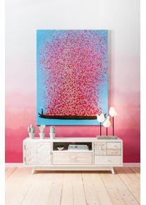 Leinwandbild KARE DESIGN "Bild Touched Flower Boat", blau (farbe bild(er): blau), B:80cm H:100cm T:3,5cm, Bilder, Leinwandbild