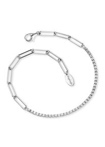 Armband Engelsrufer "Shiny", silber (silberfarben, kristallwei&szlig;, kristallwei&szlig;), Armb&auml;nder, Damen, 20cm, Silber 925 (Sterlingsilber), Armband, Made in Germany - mit Zirkonia (synth.)