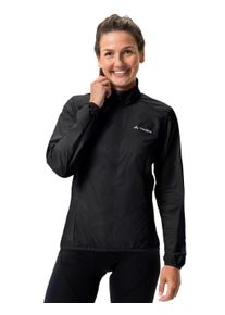 Fahrradjacke Vaude "Women's Matera Air Jacket", Damen, Gr. 44, schwarz, Web, Obermaterial: 100% Polyamid, slim fit normal, ohne Ausschnitt, B&uuml;ndchen, Jacken Fahrradjacke, mit hochschlie&szlig;endem Kragen, winddicht und wasserabweisend, Slim Fit
