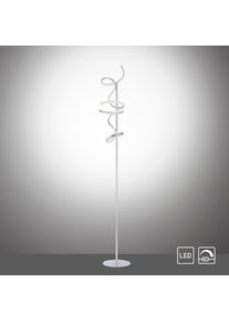 JUST LIGHT LED Stehlampe "CURLS", silber (silberfarben), 2, &Oslash; 22cm H: 156cm, 1 Stk., Leuchten, LED Stehlampe