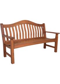 Gartenbank Garden Pleasure "KINGSTON", braun, B:151cm H:91cm T:67cm, Holz, Sitzb&auml;nke, Gartenbank