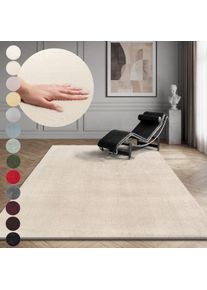 Teppich OTTO HOME "Arabell, Kunstfellteppich, Felloptik, waschbar" Gr. 44, beige, B:160cm H:16mm L:220cm, Polyester, Teppiche, Teppich, flauschig, kuschelig, Anti-Rutsch-Unterseite, Wohnzimmer, Schlafzimmer, Topseller