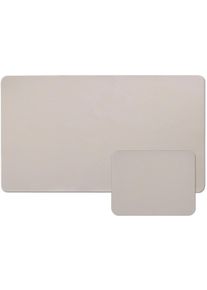 Organizer zeller PRESENT "Schreibtischunterlage inklusive Mousepad", beige (creme), B:70cm H:0,5cm T:40cm, PVC, Aufbewahrungsboxen, Organizer, Kunstleder, leicht abwischbar