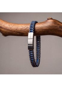 Holzkern Offroad-armb&aring;nd Herrer lapis lazuli en gr&aring;