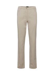 2-in-1-Hose GOLDNER "Kurzgr&ouml;&szlig;e Baumwollhose mit Teildehnbund", Damen, Gr. 27, K-Gr, beige, Obermaterial: 84% Baumwolle CO. 14% Polyamid PA. 2% Elasthan EL., normal, Hosen 2-in-1-Hose, Ohne