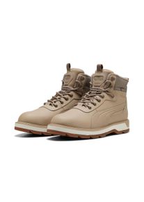 Winterboots Puma "DESIERTO V3 PURETEX", Damen, Gr. 47, beige (birch, birch, mouse gray), Synthetik, Schuhe Winterboots, Sneakerboots, Winterschuhe, wasserdicht
