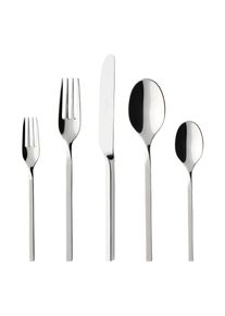 Villeroy & Boch Besteck-Set VILLEROY & BOCH "Tafelbesteck NewWave 30er Set silber", silber, Essbesteck-Sets, Besteck-Set
