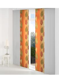Schiebegardine WIRTH "MAREK" Gr. 4, orange (terra), B:60cm H:245cm, Polyester, Gardinen, Schiebegardine