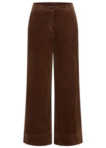 Cordhose BOSS Orange "Tacodi Premium Damenmode", Damen, Gr. 46, N-Gr, braun (medium braun 213), Cord, Obermaterial: 73% Baumwolle, 25% Modal, 2% Elasthan, unifarben, lang, Hosen Cordhose, aus Baumwoll-Modal-Mix mit Stretch