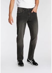 Comfort-fit-Jeans AJC, Herren, Gr. 38, L&auml;nge 34, grau (schwarz wash), Denim/Jeans, Obermaterial: 84% Baumwolle, 14% Polyester, 2% Elasthan, unifarben, bequem normal, Jeans Comfort-fit-Jeans, im 5-Pocket-Style