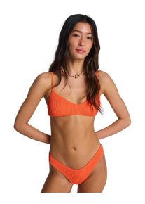 Bade-Shirt Billabong "Summer High V Bralette", Damen, Gr. XS, orange (fusion orange), Obermaterial: 69% Polyester, 23% Polyester, 8% Elasthan., Bikini-Oberteile Bade-Shirt