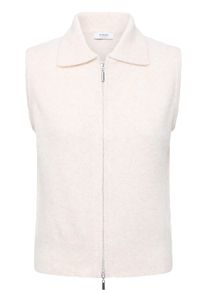 Strickweste B.Young "Damen &Auml;rmellose BYOMEA", Damen, Gr. M, beige (birch melange), Obermaterial: 53% Polyester PES. 39% Polyacryl PAN. 5% Wolle mw. 3% Elasthan EL., Westen Strickweste